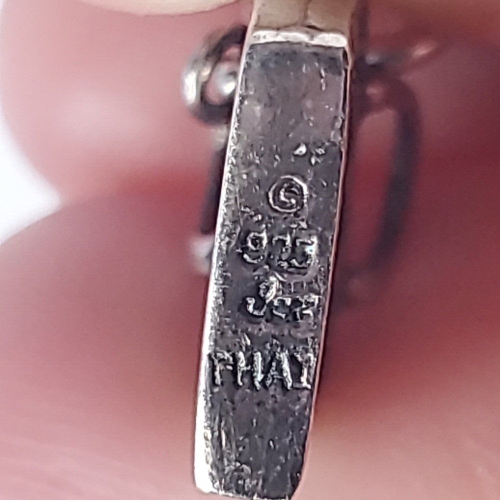 Sterling Silver Charm Born to Shop 925 Thai Shopping Bag Y2K - Picture 5 of 5